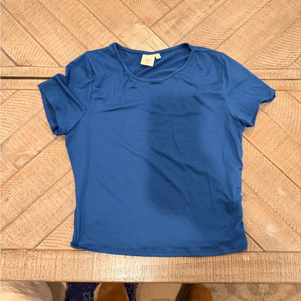 Chic Blue Short Sleeve Women's Tee